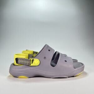 Crocs Classic All Terrain Gray Lime Rugged Outdoor Sandals 207711 Men's Size 12